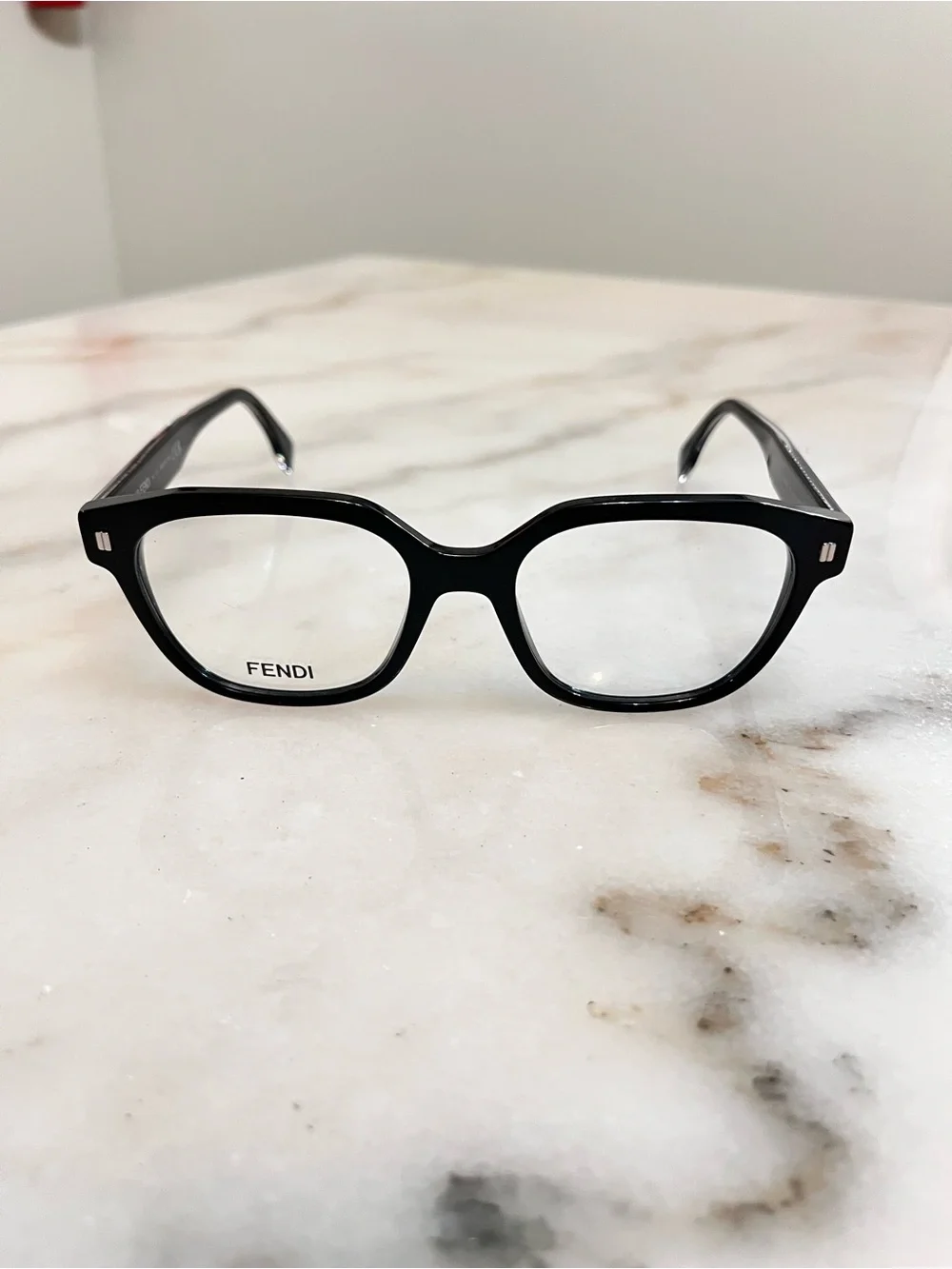 Fendi Kids Black Glossy Acetate Eyeglass Frames